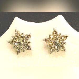 Sparkling Star Shaped Rhinestone Stud  Earrings